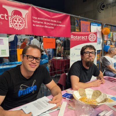 Stand au forum des associations 2026 à Palestra
